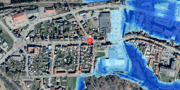 Oversvømmelsesrisiko fra vandløb på Vesterbrogade 21, 4930 Maribo