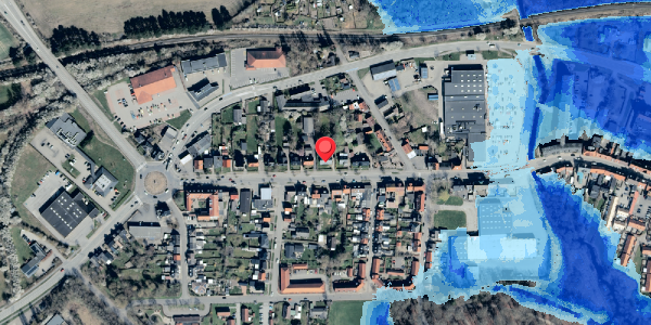 Oversvømmelsesrisiko fra vandløb på Vesterbrogade 22, 4930 Maribo