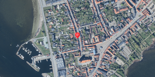 Oversvømmelsesrisiko fra vandløb på Langgade 13, 4780 Stege