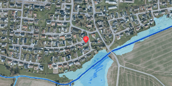 Oversvømmelsesrisiko fra vandløb på Dalager 1, 4690 Haslev