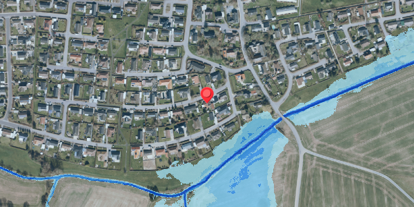 Oversvømmelsesrisiko fra vandløb på Dalager 3, 4690 Haslev