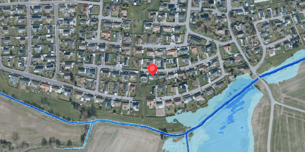 Oversvømmelsesrisiko fra vandløb på Dalager 13, 4690 Haslev