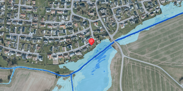 Oversvømmelsesrisiko fra vandløb på Dalbovej 7, 4690 Haslev