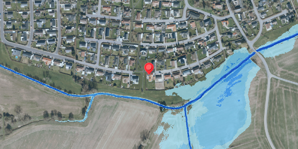 Oversvømmelsesrisiko fra vandløb på Dalbovej 21, 4690 Haslev