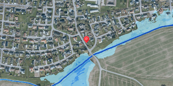 Oversvømmelsesrisiko fra vandløb på Dalbyvej 15, 4690 Haslev