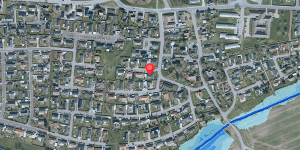 Oversvømmelsesrisiko fra vandløb på Daltoften 1, . , 4690 Haslev