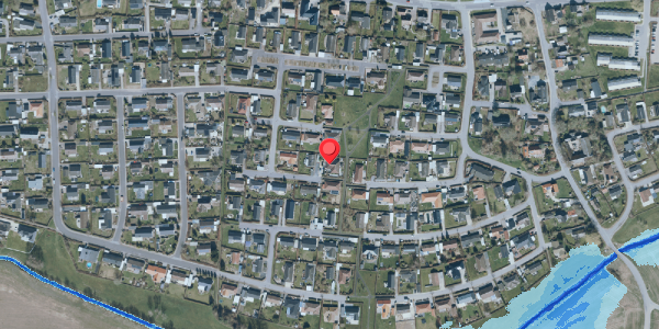 Oversvømmelsesrisiko fra vandløb på Kildebakkevej 35, . , 4690 Haslev