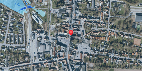 Oversvømmelsesrisiko fra vandløb på Algade 12A, 1. th, 4660 Store Heddinge