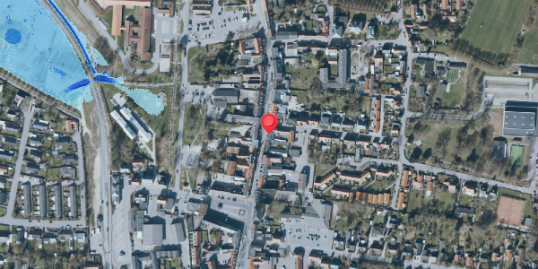 Oversvømmelsesrisiko fra vandløb på Algade 18, 1. th, 4660 Store Heddinge