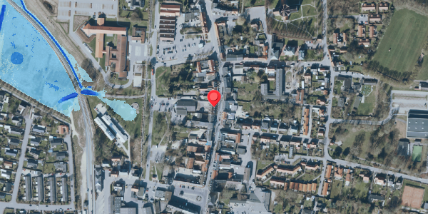 Oversvømmelsesrisiko fra vandløb på Algade 23, 4660 Store Heddinge