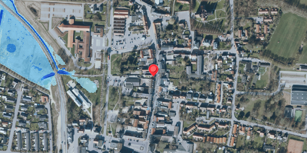 Oversvømmelsesrisiko fra vandløb på Algade 25A, 1. , 4660 Store Heddinge