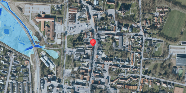 Oversvømmelsesrisiko fra vandløb på Algade 27, 4660 Store Heddinge