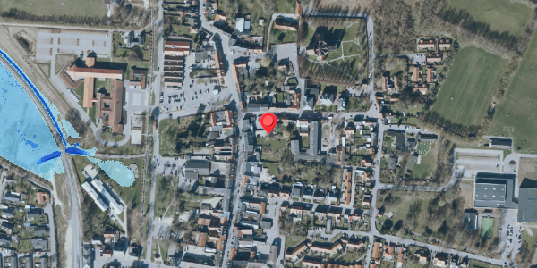 Oversvømmelsesrisiko fra vandløb på Algade 28A, 4660 Store Heddinge