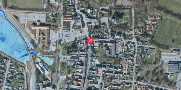 Oversvømmelsesrisiko fra vandløb på Algade 30, 4660 Store Heddinge