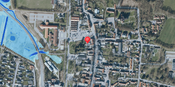 Oversvømmelsesrisiko fra vandløb på Algade 33B, 4660 Store Heddinge