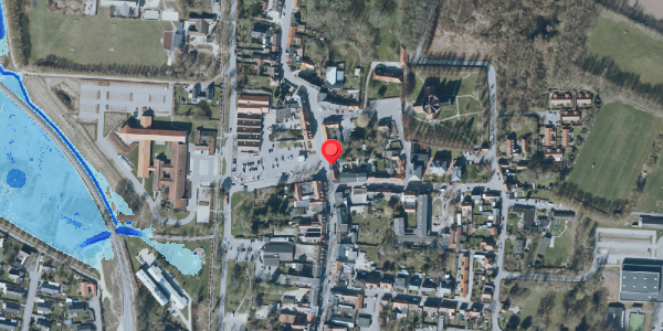 Oversvømmelsesrisiko fra vandløb på Algade 34, 4660 Store Heddinge