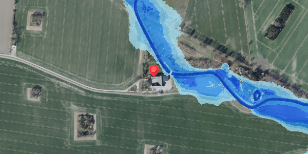 Oversvømmelsesrisiko fra vandløb på Granskiftet 11, . , 4690 Haslev