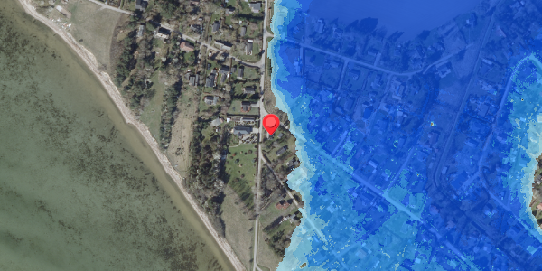 Oversvømmelsesrisiko fra vandløb på Dalvej 33, 4760 Vordingborg