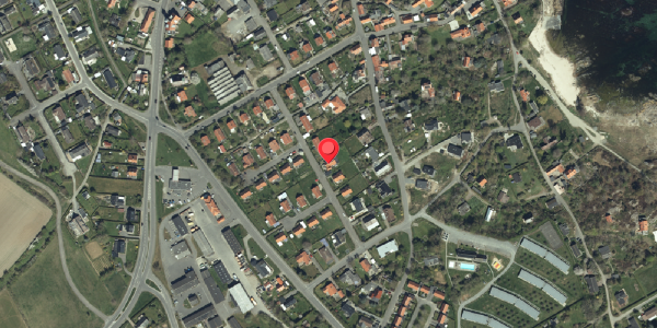 Oversvømmelsesrisiko fra vandløb på Birkeløkken 9, 3770 Allinge