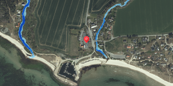 Oversvømmelsesrisiko fra vandløb på Boderne 1, . 2, 3720 Aakirkeby