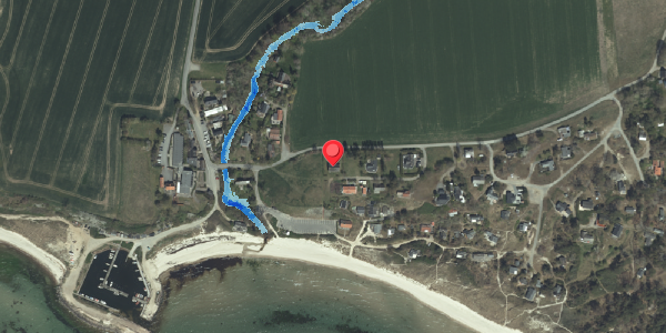 Oversvømmelsesrisiko fra vandløb på Boderne 15, . , 3720 Aakirkeby