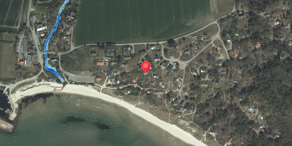 Oversvømmelsesrisiko fra vandløb på Boderne 49, 3720 Aakirkeby