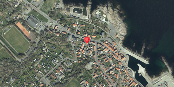 Oversvømmelsesrisiko fra vandløb på Brogade 1, 3770 Allinge