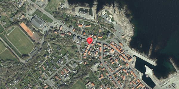 Oversvømmelsesrisiko fra vandløb på Brogade 2, 3770 Allinge