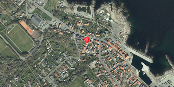 Oversvømmelsesrisiko fra vandløb på Brogade 4, 3770 Allinge