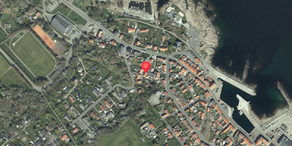 Oversvømmelsesrisiko fra vandløb på Brogade 7, 3770 Allinge