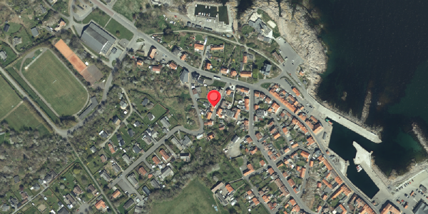 Oversvømmelsesrisiko fra vandløb på Brogade 8, 3770 Allinge