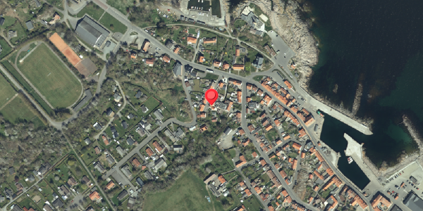Oversvømmelsesrisiko fra vandløb på Brogade 9, 3770 Allinge
