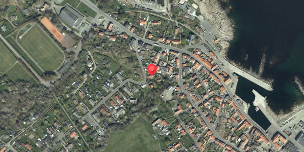 Oversvømmelsesrisiko fra vandløb på Brogade 11, 3770 Allinge