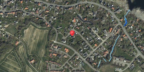 Oversvømmelsesrisiko fra vandløb på Buen 15, 3770 Allinge