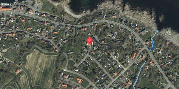 Oversvømmelsesrisiko fra vandløb på Buen 16, 3770 Allinge