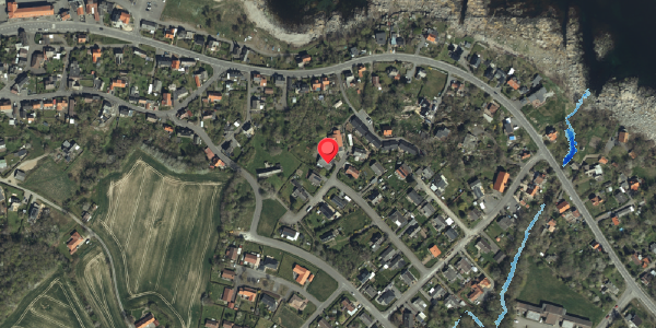 Oversvømmelsesrisiko fra vandløb på Buen 18, 3770 Allinge