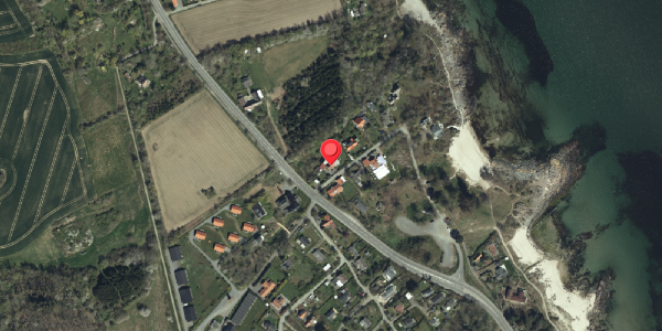 Oversvømmelsesrisiko fra vandløb på Gilbertstræde 1, 3770 Allinge