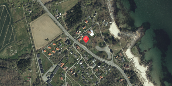 Oversvømmelsesrisiko fra vandløb på Gilbertstræde 4A, 3770 Allinge