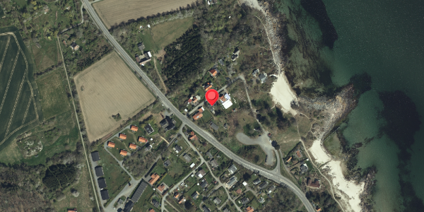 Oversvømmelsesrisiko fra vandløb på Gilbertstræde 4B, 3770 Allinge