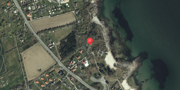 Oversvømmelsesrisiko fra vandløb på Gilbertstræde 9, 3770 Allinge