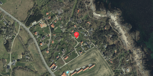 Oversvømmelsesrisiko fra vandløb på Grønnedalsvej 13, 3770 Allinge