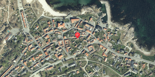 Oversvømmelsesrisiko fra vandløb på Hammershusvej 11, 3770 Allinge