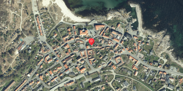 Oversvømmelsesrisiko fra vandløb på Hammershusvej 14, 3770 Allinge