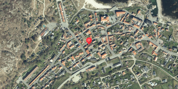 Oversvømmelsesrisiko fra vandløb på Hammershusvej 17, 3770 Allinge