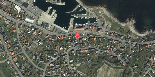 Oversvømmelsesrisiko fra vandløb på Havnebakken 2, 3770 Allinge