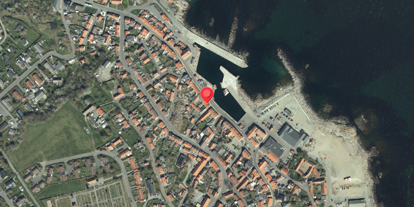 Oversvømmelsesrisiko fra vandløb på Havnegade 9, 3770 Allinge
