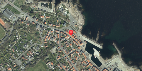 Oversvømmelsesrisiko fra vandløb på Havnegade 14, 3770 Allinge