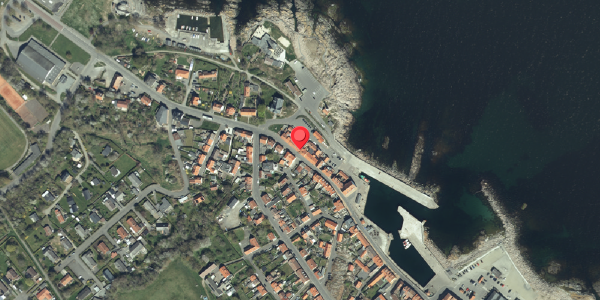 Oversvømmelsesrisiko fra vandløb på Havnegade 16, 3770 Allinge