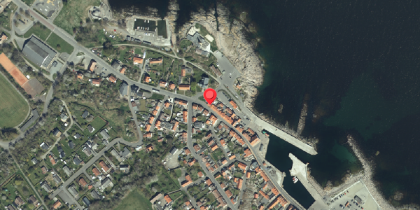 Oversvømmelsesrisiko fra vandløb på Havnegade 22, 3770 Allinge