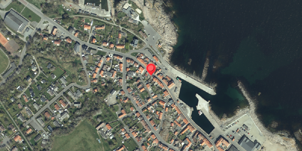 Oversvømmelsesrisiko fra vandløb på Havnegade 27, 3770 Allinge